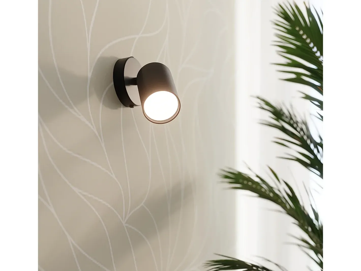 Sollux Lighting Plafón-Sollux Lemmi Foco de techo Barra Negro