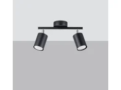 Sollux Lighting Sollux Lemmi Foco de techo Twin Negro