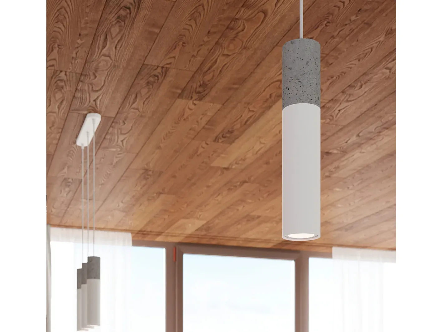 Sollux Lighting Borgio Plafón Colgante Cluster, Gris, , 3x GU10 Blanco