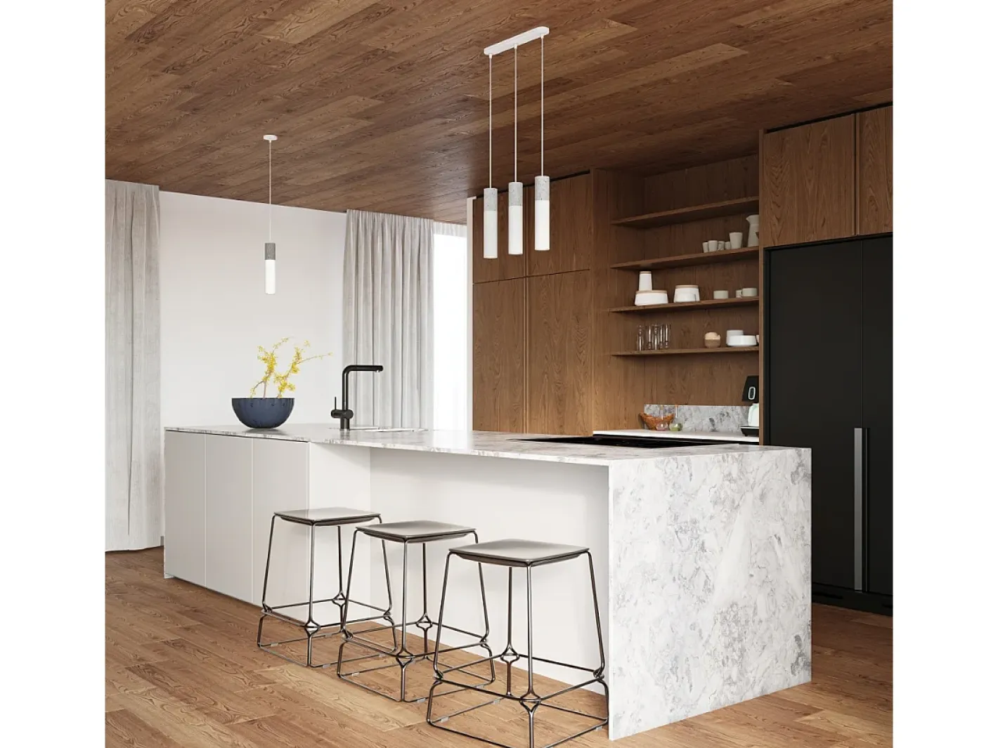 Sollux Lighting Borgio Plafón Colgante Cluster, Gris, , 3x GU10 Blanco