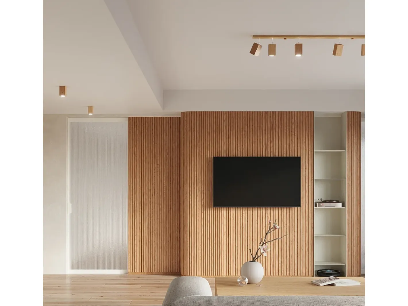 Sollux Lighting Keke Foco Foco Individual Cuadrado Roble Madera, 1x GU10 Marru00f3n New