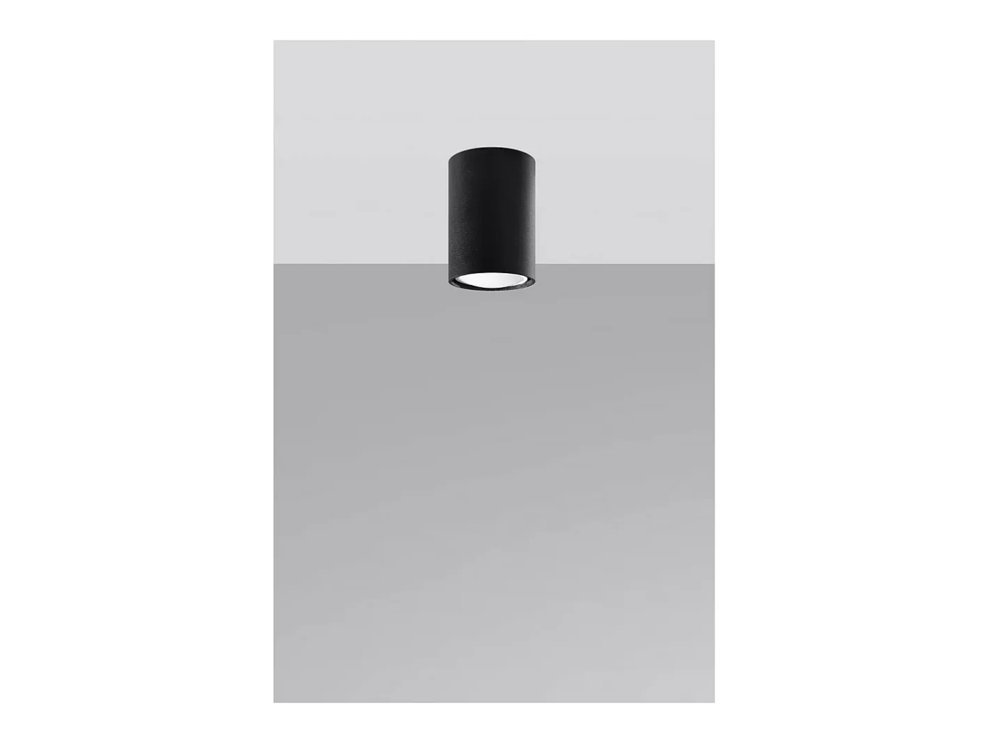 Clearance Sollux Lighting Lagos Downlight de Superficie, , 10cm Negro