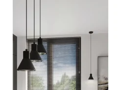 Sollux Lighting Lámpara Suspendida-Taleja Lámpara de Techo Colgante Dome, , 1x ES111 Negro
