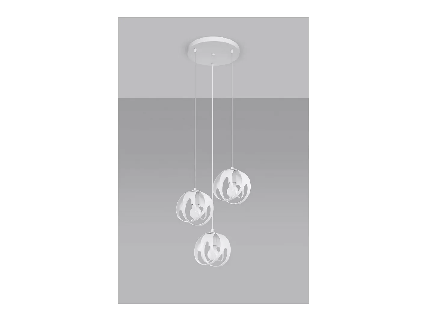 Sollux Lighting Tulos Plafón Colgante Cluster, , 3x E27 Blanco Sale