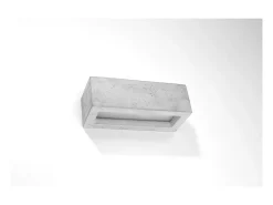 Hot Sollux Lighting Vega Up & Down Aplique Cemento, 30cm Gris