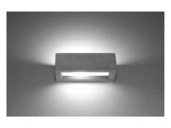 Hot Sollux Lighting Vega Up & Down Aplique Cemento, 30cm Gris