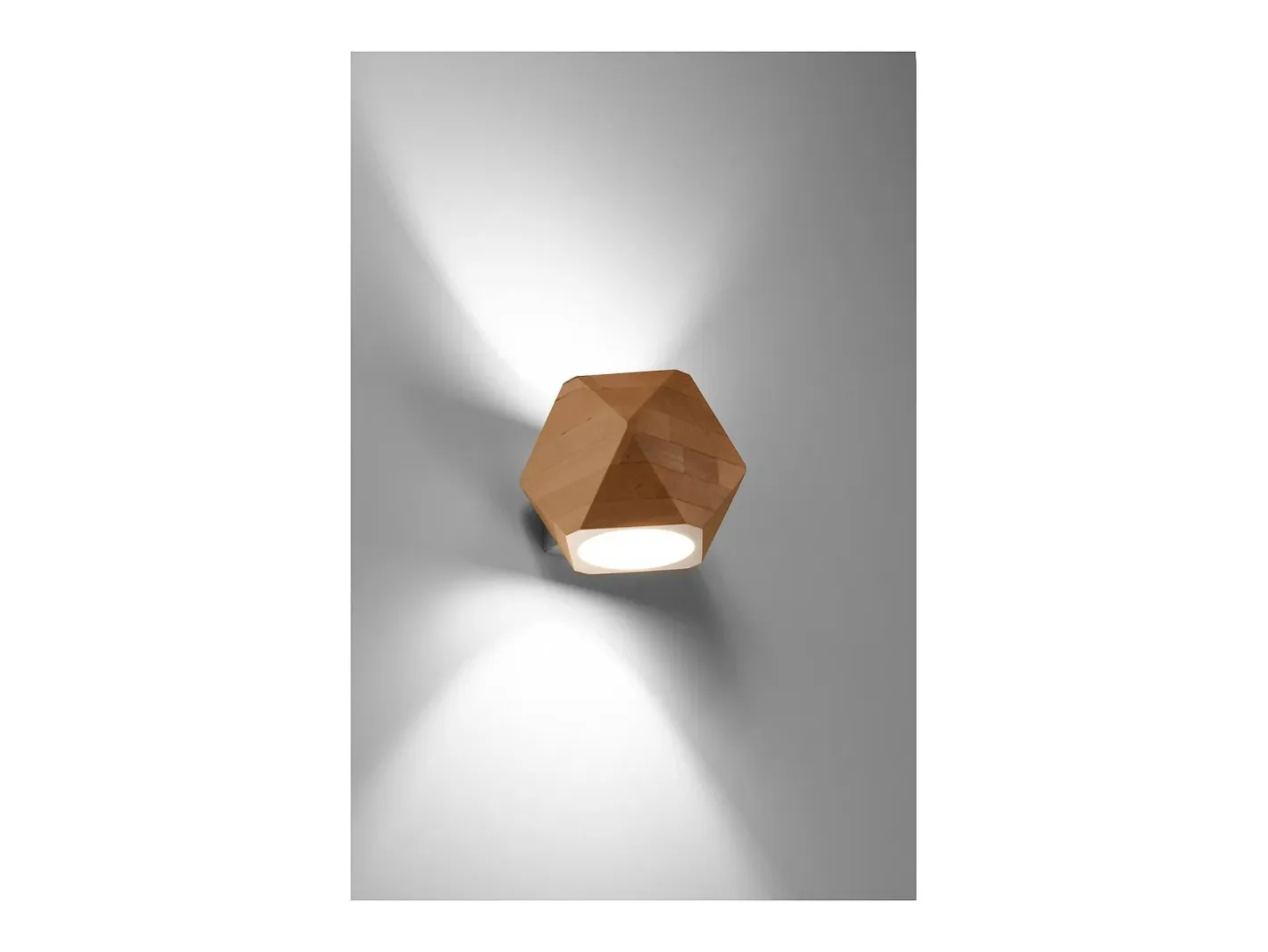 Sollux Lighting Woody Aplique Up & Down, Madera Natural, 1x G9 Marru00f3n Sale