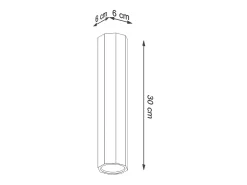 Outlet Sollux Lighting Zeke Foco empotrable octogonal de madera de roble, 17,5 cm Marru00f3n