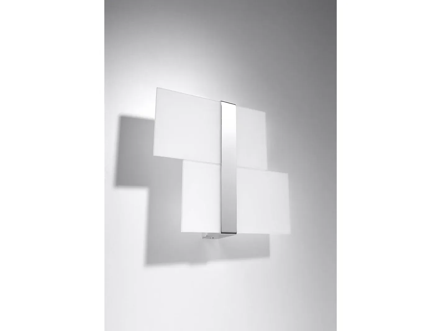 Best Sollux Lighting Sollux MASSIMO - Aplique de pared empotrado con 2 luces , Cromado, G9 Blanco