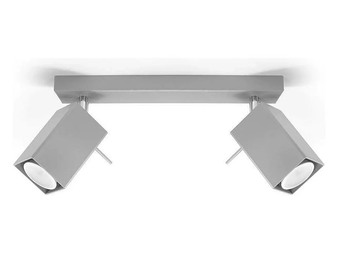 Sollux Lighting Sollux MERIDA - Barra de 2 focos de luz , GU10 Gris Outlet