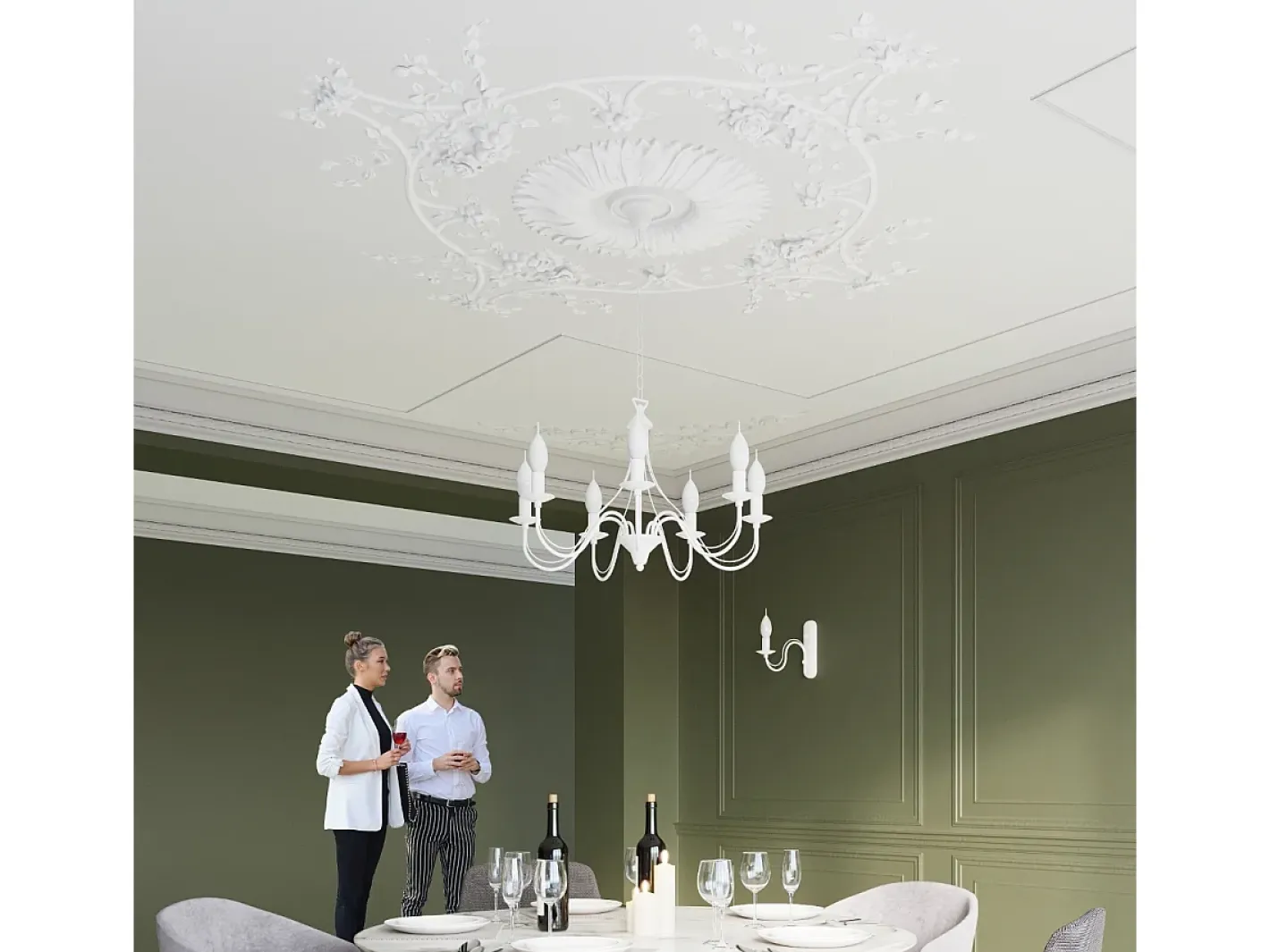 Sollux Lighting Sollux MINERWA - 1 luz de pared Vela Vela Blanca, E14 Blanco