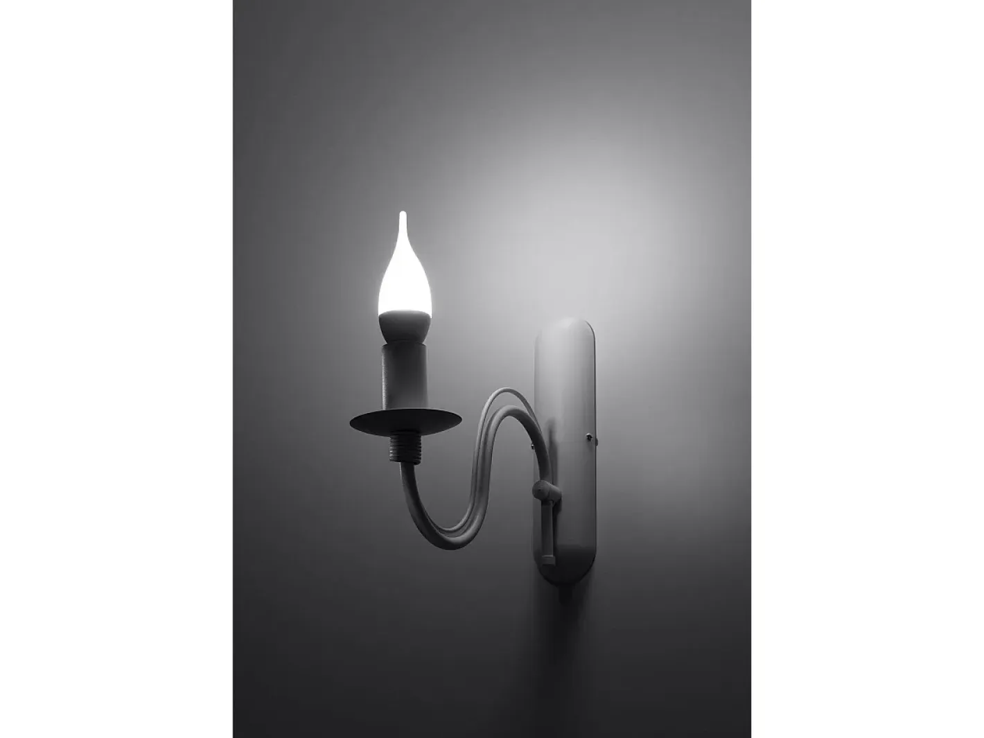 Sollux Lighting Sollux MINERWA - 1 luz de pared Vela Vela Blanca, E14 Blanco