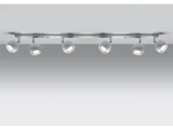 Sollux Lighting Plafón-Sollux OCULARE - Barra de 6 focos de luz blanca, GU10 Blanco