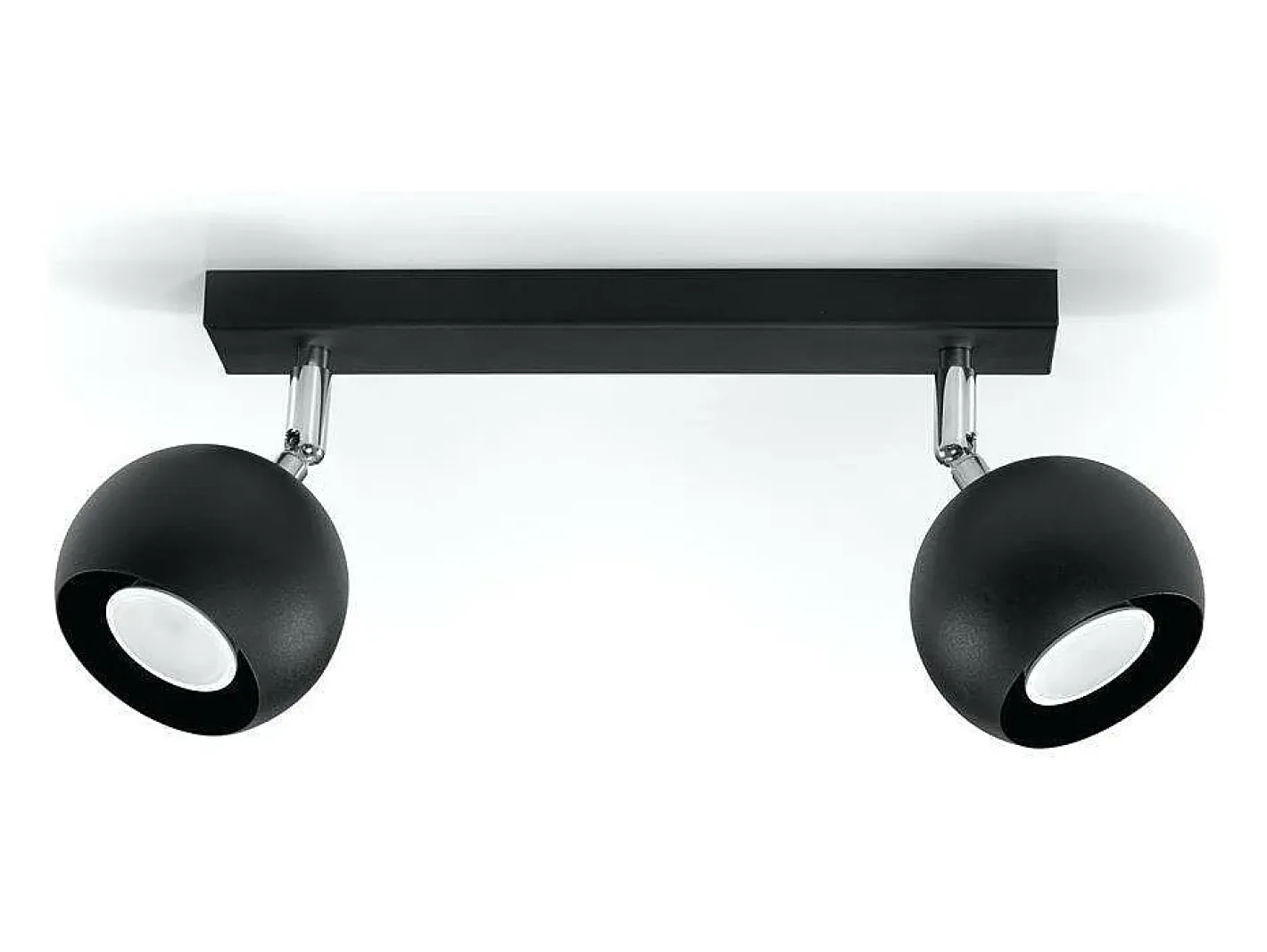 Hot Sollux Lighting Sollux OCULARE - Barra de 2 focos de luz negra, GU10 Negro
