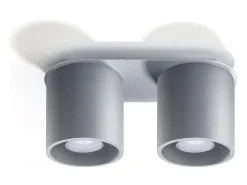 Sollux Lighting Plafón-Sollux ORBIS - 2 Downlight montado en superficie , GU10 Gris