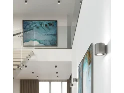 Sollux Lighting Sollux ORBIS - 1 lámpara de pared empotrada Light Up Down Antracita Negro New