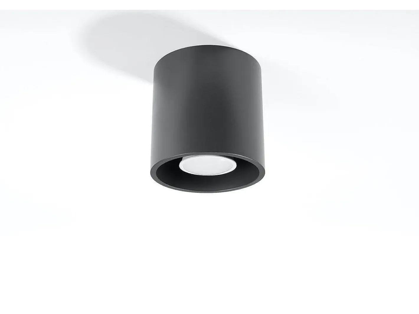 Sollux Lighting Sollux ORBIS - 1 luz empotrable de superficie antracita Negro Hot
