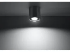 Sollux Lighting Sollux ORBIS - 1 luz empotrable de superficie antracita Negro Hot