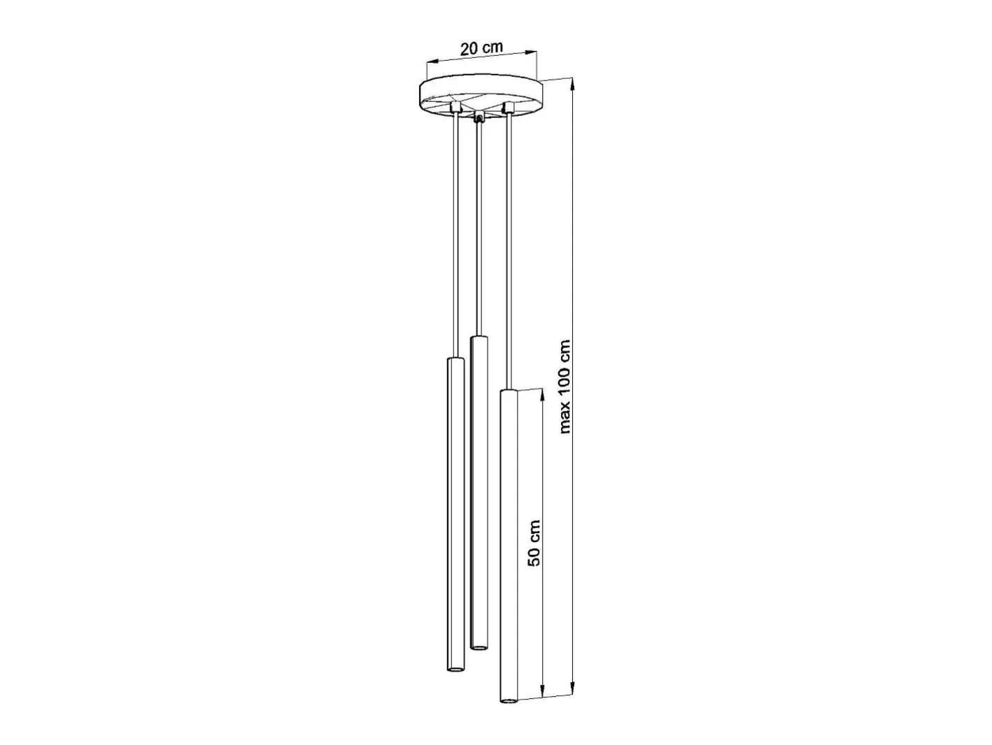 Online Sollux Lighting Sollux PASTELO - Lámpara colgante con tres luces, blanca, G9 Blanco