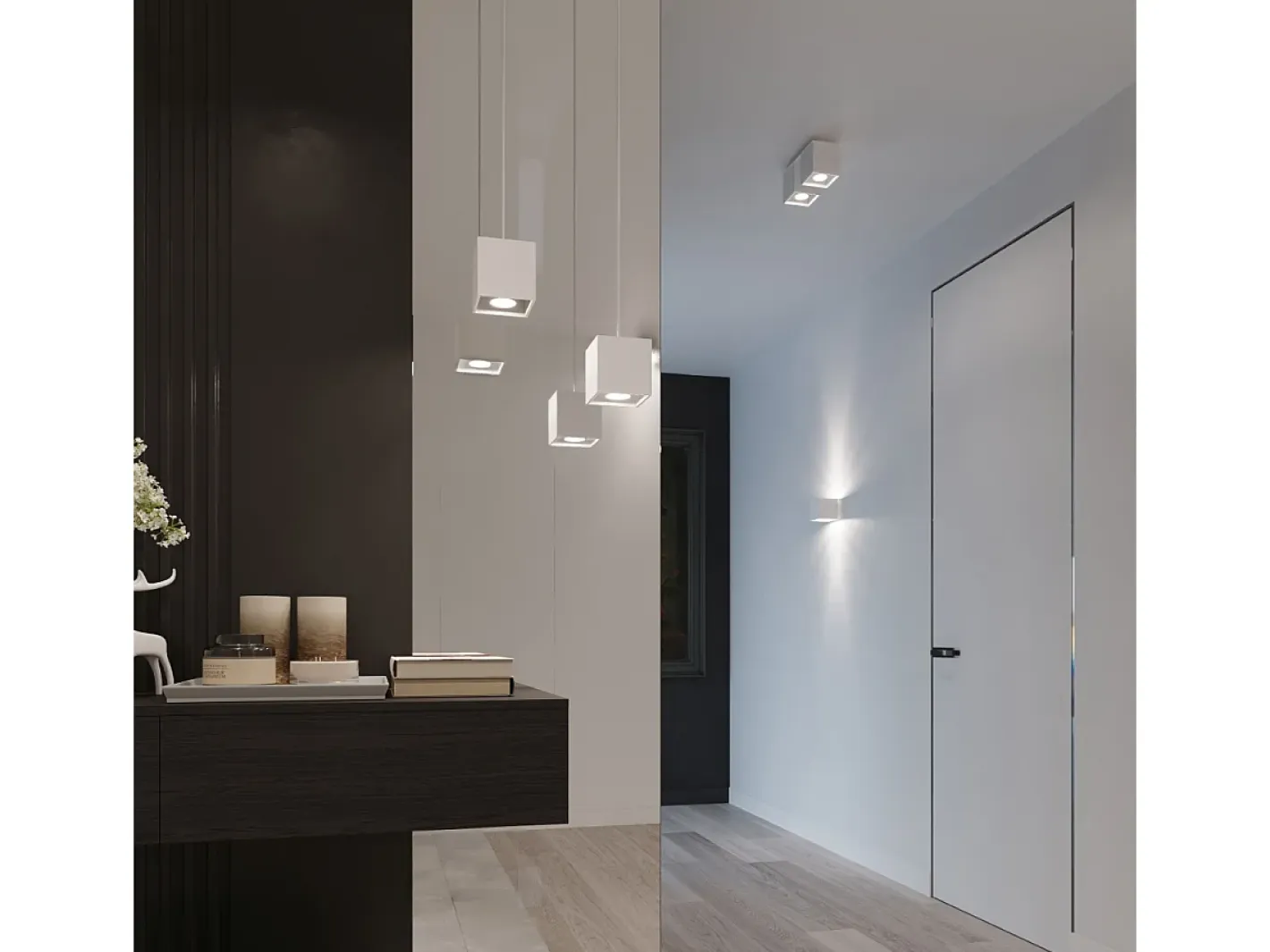 Sollux Lighting Sollux QUAD - 2 Downlight de superficie blanca, GU10 Blanco Sale