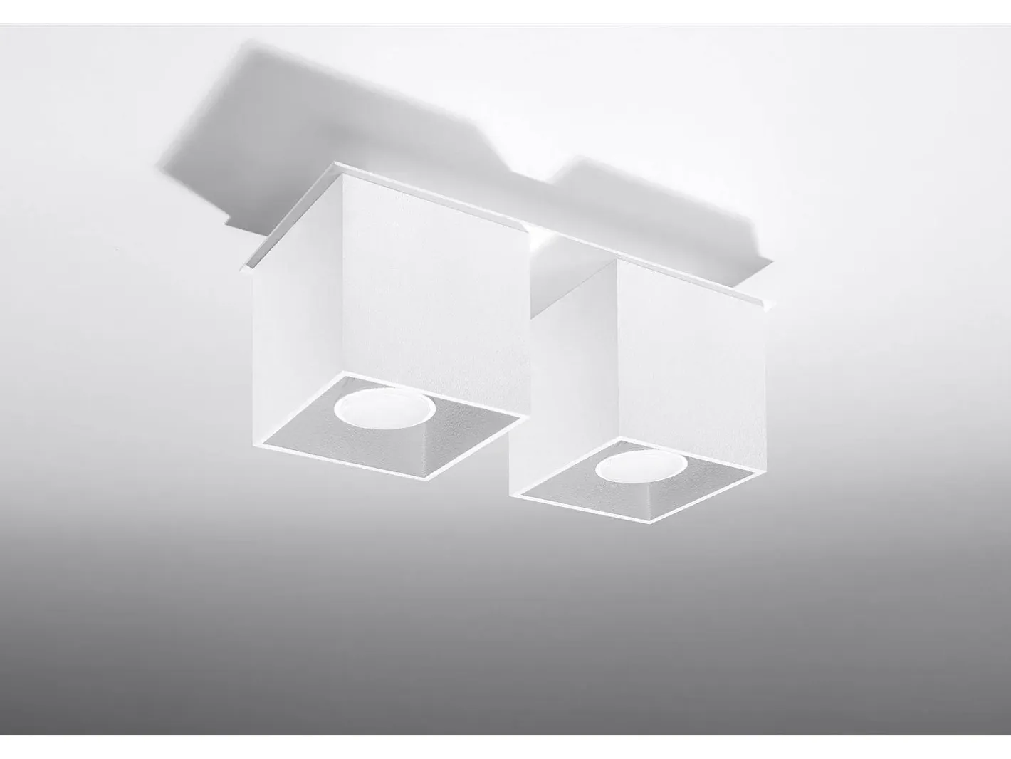 Sollux Lighting Sollux QUAD - 2 Downlight de superficie blanca, GU10 Blanco Sale