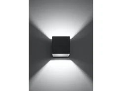Sollux Lighting Sollux QUAD - 1 lámpara de pared empotrada Light Up Down Antracita Negro Best