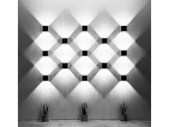 Sollux Lighting Sollux QUAD - 1 lámpara de pared Light Up Down Negra, G9 Negro