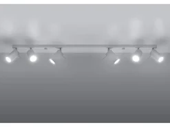 Sollux Lighting Plafón-Sollux RING - Barra de 6 focos de luz blanca, GU10 Blanco