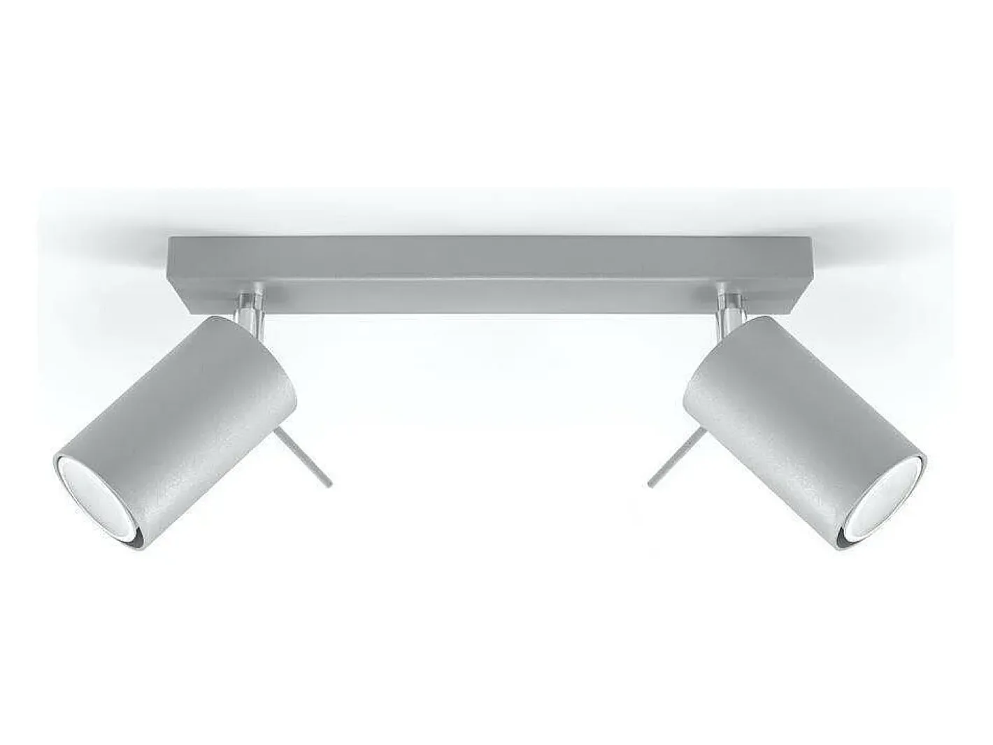 Outlet Sollux Lighting Sollux RING - Barra de 2 focos de luz , GU10 Gris