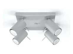 Sollux Lighting Sollux RING - Cluster de 4 focos de luz , GU10 Gris