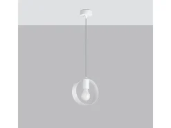 Best Sollux Lighting Sollux Titran Plafón colgante Slim Blanco