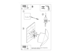 Outlet Sollux Lighting Sollux TRE - Aplique de 2 luces Blanca, G9 Blanco