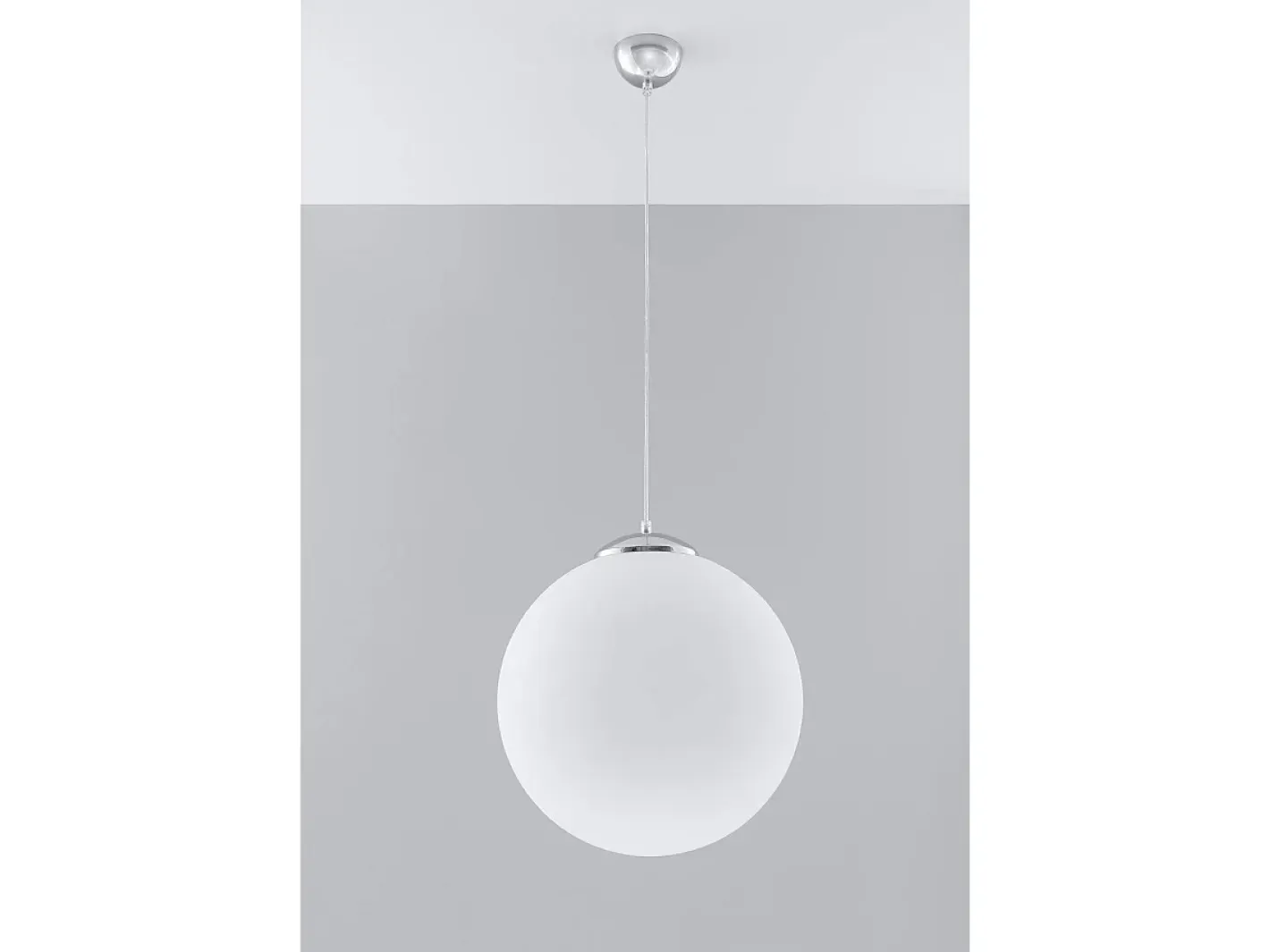 Sollux Lighting Sollux UGO - 1 Light Globe colgante , cromo, E27 Blanco New