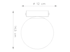 Sollux Lighting Plafón-Sollux Yoli Plafón Globe Blanco
