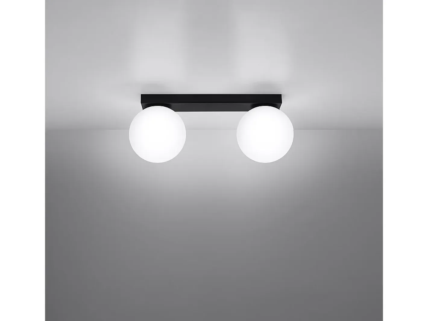 New Sollux Lighting Sollux Yoli Plafón Globe Negro