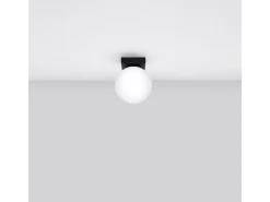 Discount Sollux Lighting Sollux Yoli Plafón Globe Negro