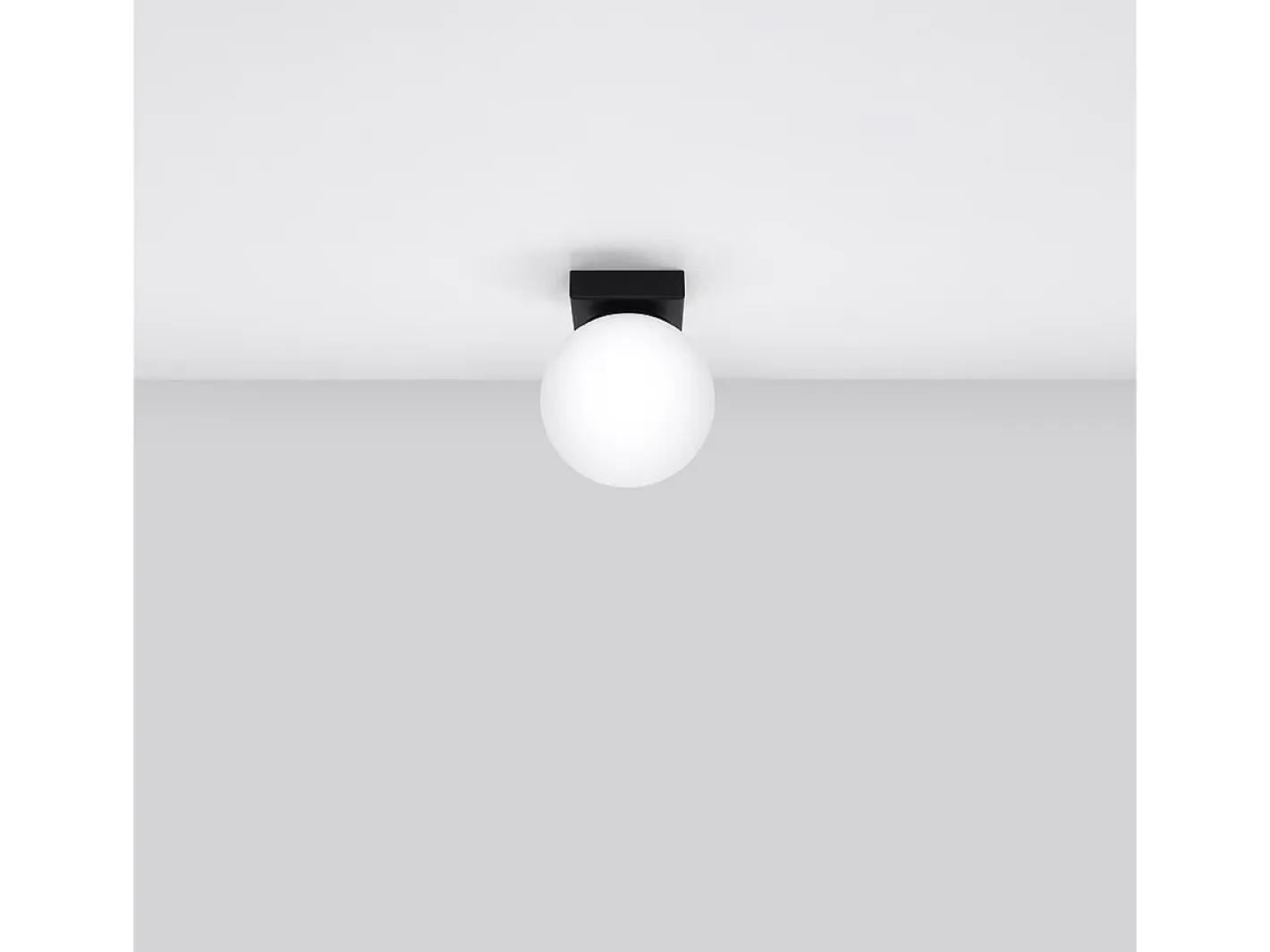 Discount Sollux Lighting Sollux Yoli Plafón Globe Negro