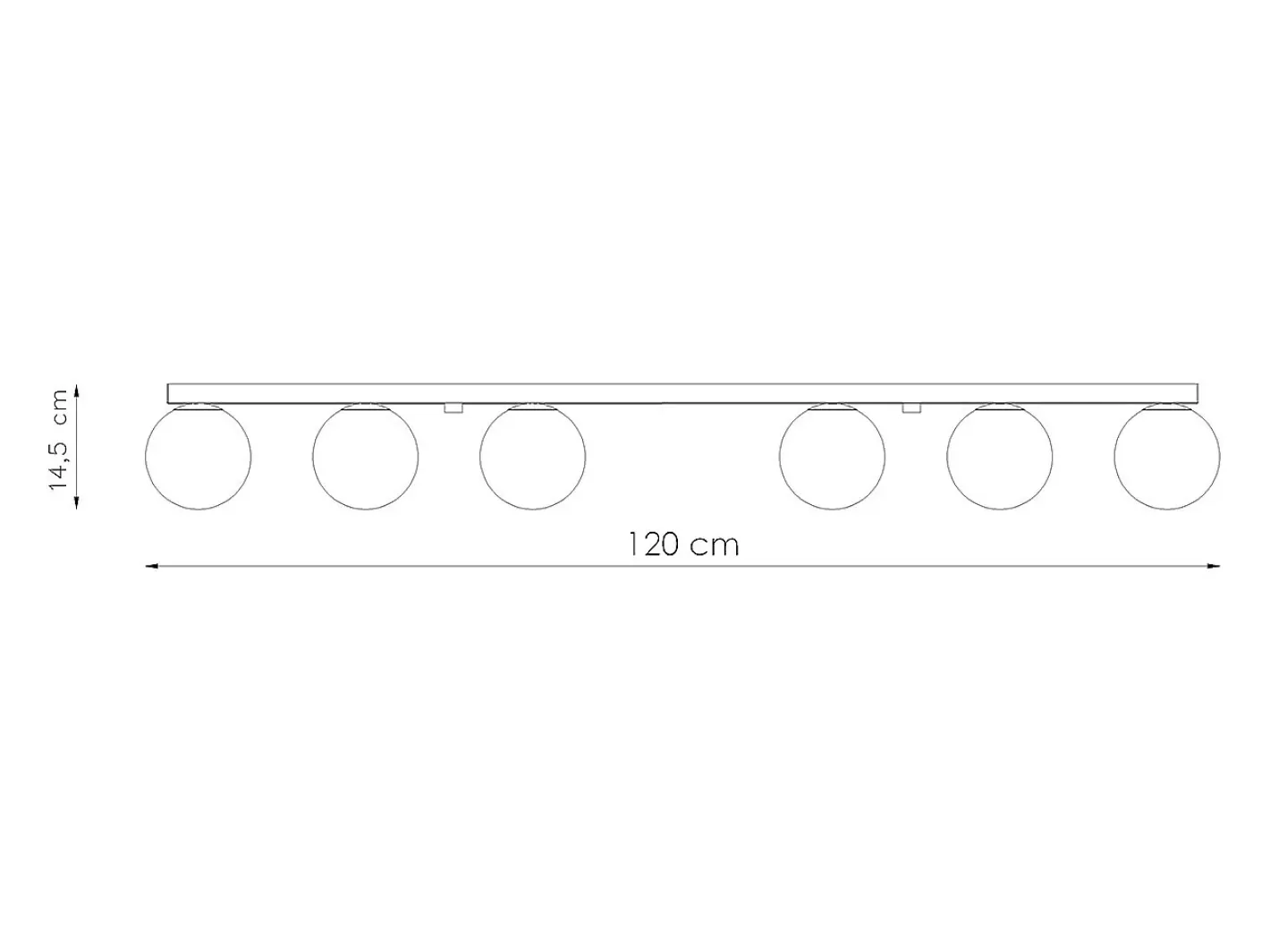 Sollux Lighting Sollux Yoli Plafón Globe Negro