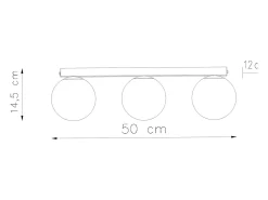 Sollux Lighting Sollux Yoli Plafón Globe Negro Best