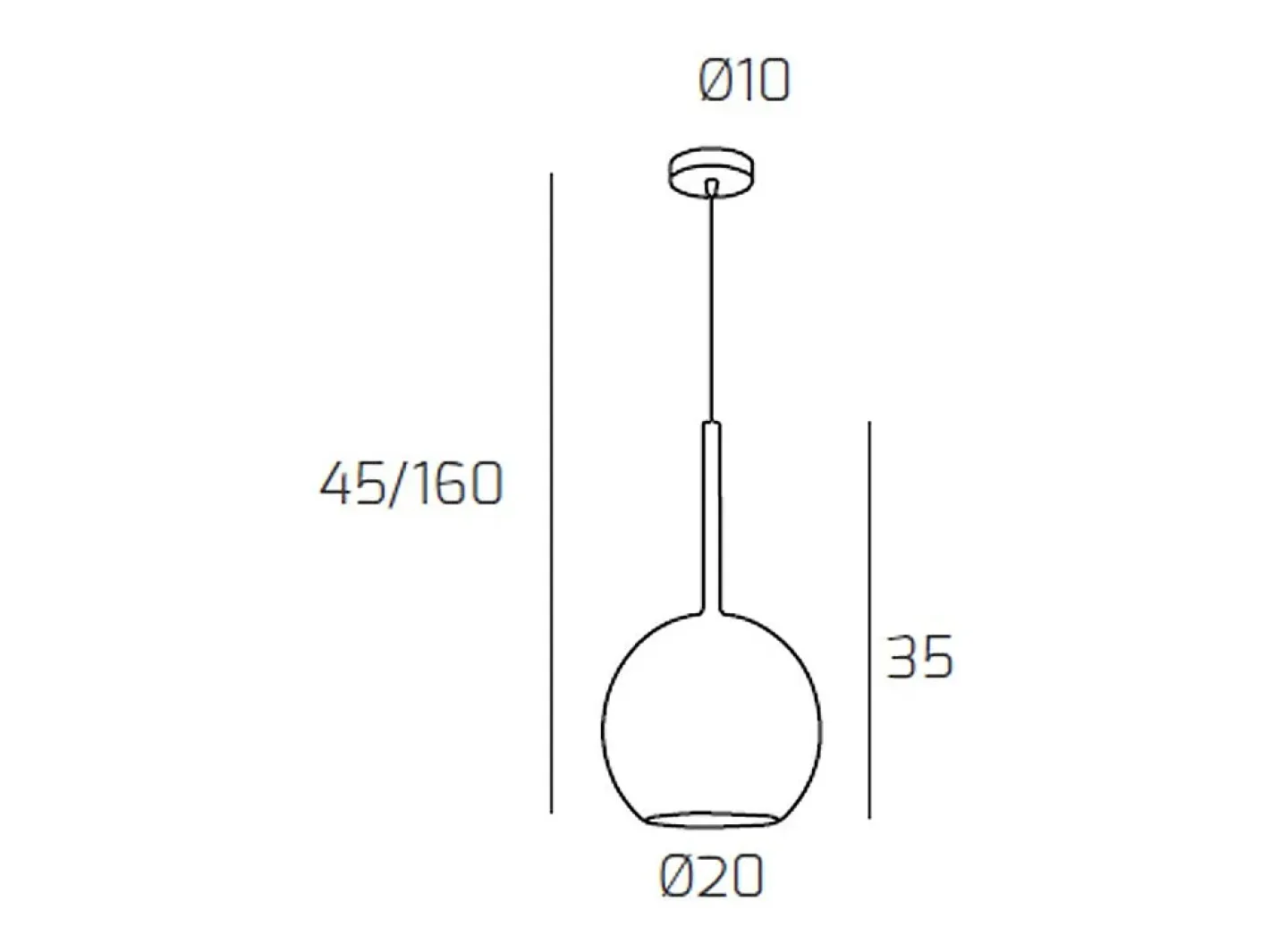 Discount Sosp. Cromo 1 Luce Media Cromo Plateado