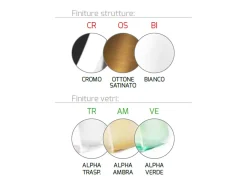 Lámpara Suspendida-Sosp. Cromo 1 Luce Vetro Alpha Verde Plateado