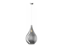 Sosp. Cromo 1 Luce Vetro Grande Fumé Plateado Online