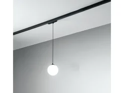 Online Sospensione Binario Metallo Nero Acrilico Led 15W 3000K Negro