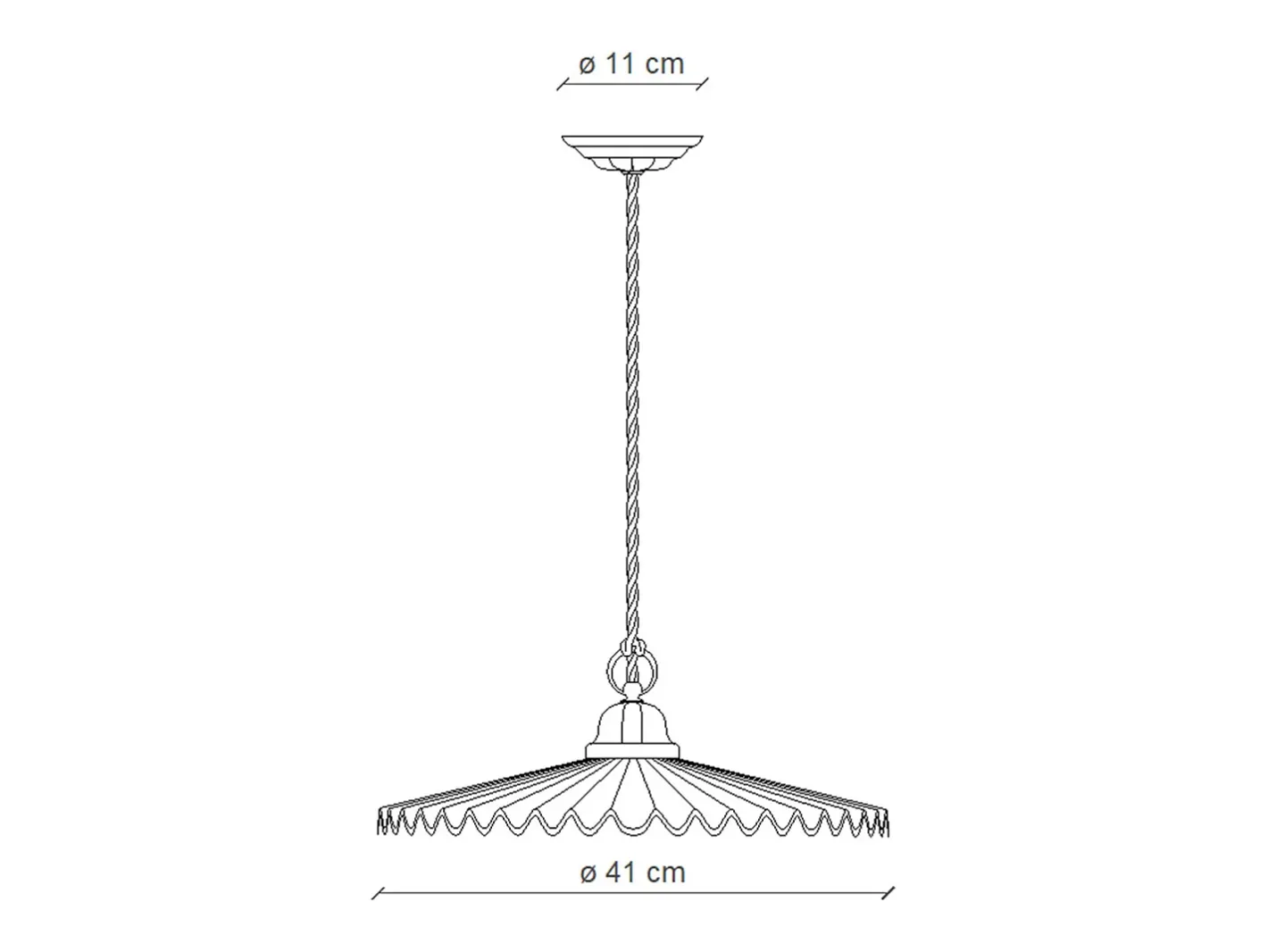 Ferroluce Sospensione Classica L'Aquila Ottone E Ceramica Decorato Diam. 41Cm 1 Luce E27 Marru00f3n Clearance