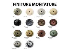 Ferroluce Sospensione Classico Asti Ferro E Ceramica Ottone Satinato Decorato 1 Luce E27 Rojo Clearance