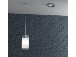 Sospensione Contemp Decentratori Wild Metallo Cromo Vetro Satinato 1 Luce E27 Plateado Clearance