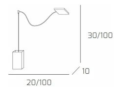 Sospensione Contemp Decentratori Wild Metallo Cromo Vetro Satinato 1 Luce E27 Plateado Clearance