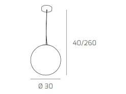Sospensione Contemp Glitter Metallo Cromo Vetro Soffiato Trasp 1 Luce E27 30Cm Blanco New