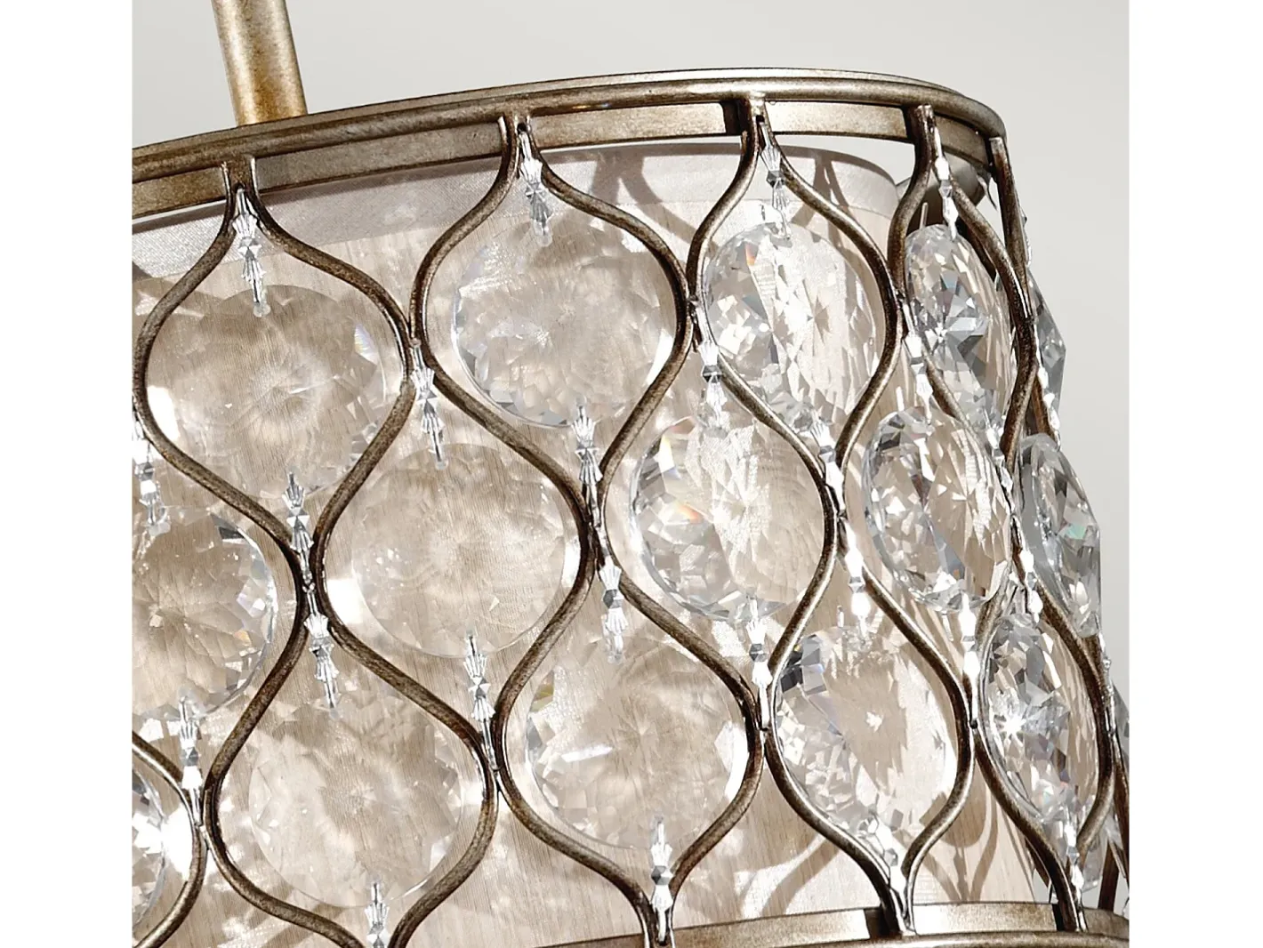 Lámpara Suspendida-Sospensione Contemporanea Lucia In Acciaio Argento Brunito Cristallo 1 Luce E27 Plateado