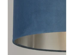 Sospensione Contemporanea Tamburo Tessuto Verde Argento 1 Luce D38Cm Plateado New